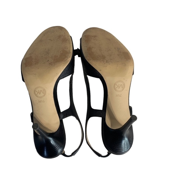MICHAEL Kors Leather Slingback Rockstud Heels - Picture 5 of 9